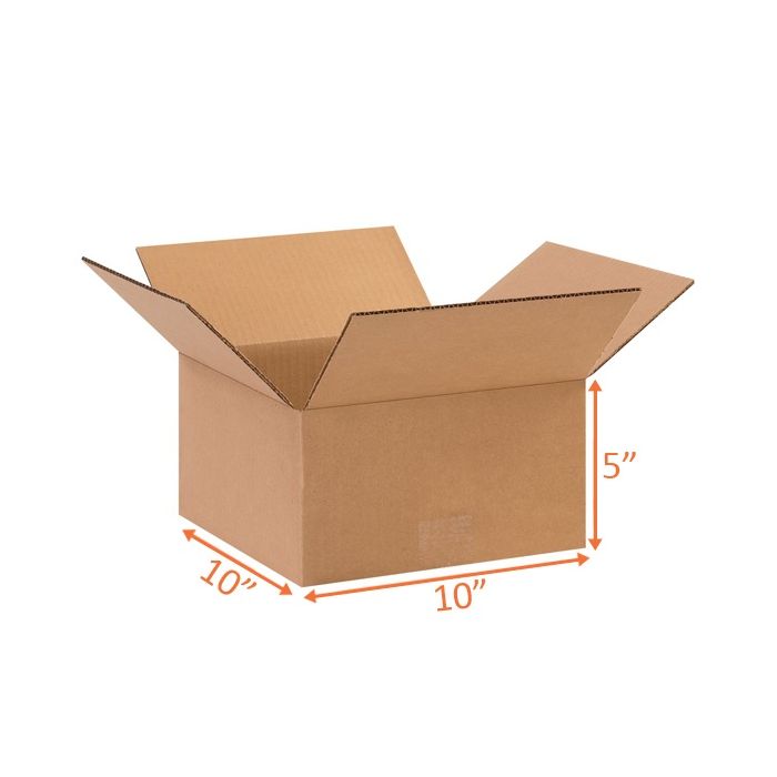 10x10x5 Size Shipping and Packing Box Corrugated