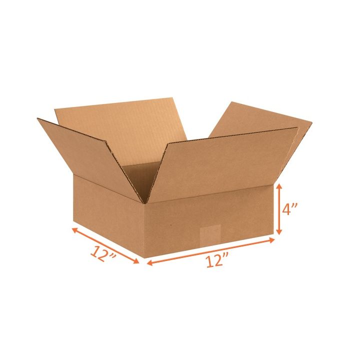 12x12x4 Size Shipping and Packing Box Corrugated