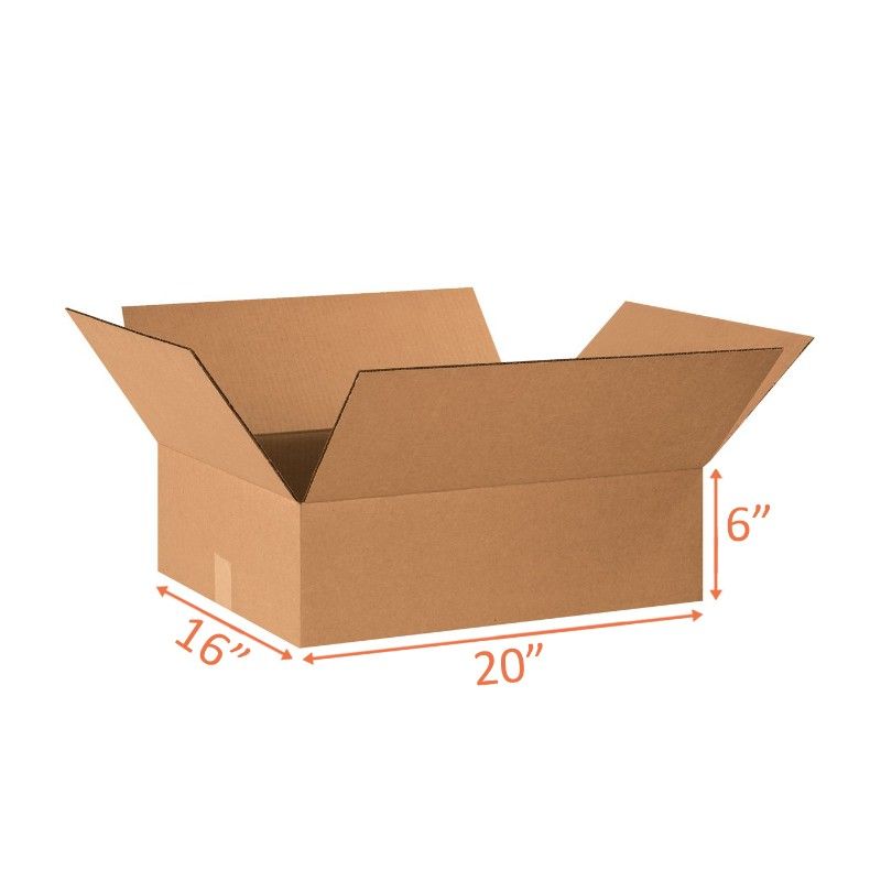 20x16x6 Shipping and Packing Box Corrugated