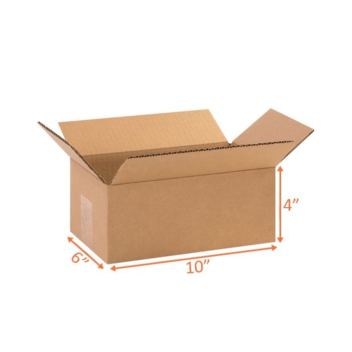 10X6X4 Size Shipping and Packing Box (10 Pack)