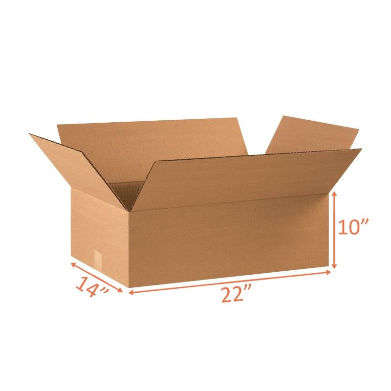 22x14x10 Size Shipping and Packing Box (2 Pack)