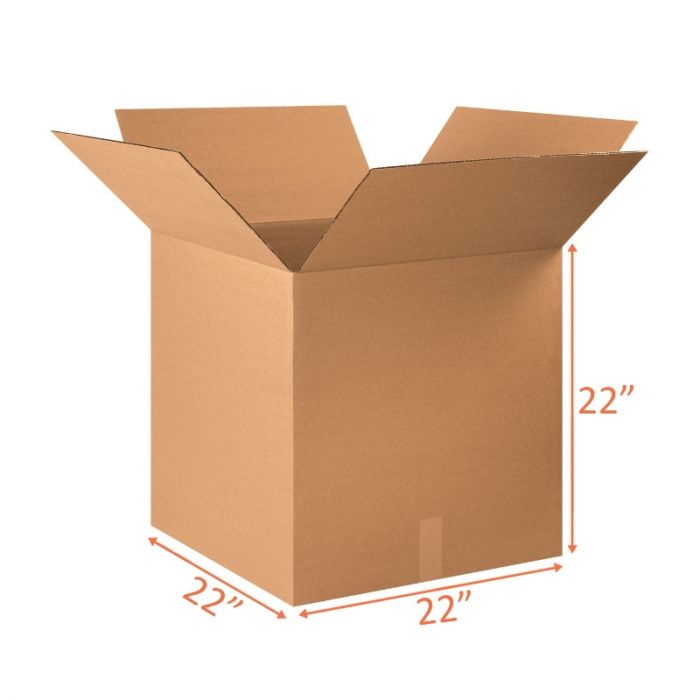 22x22x22 Double Wall Shipping and Packing Box (2 Pack)