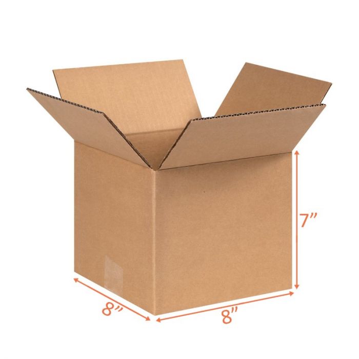 8x8x7 Size Shipping and Packing Box (10 Pack)