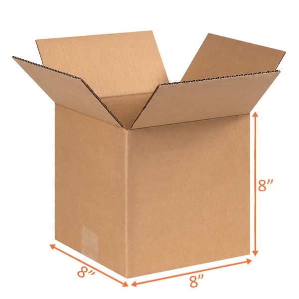 8x8x8 Size Shipping and Packing Box (10 Pack)