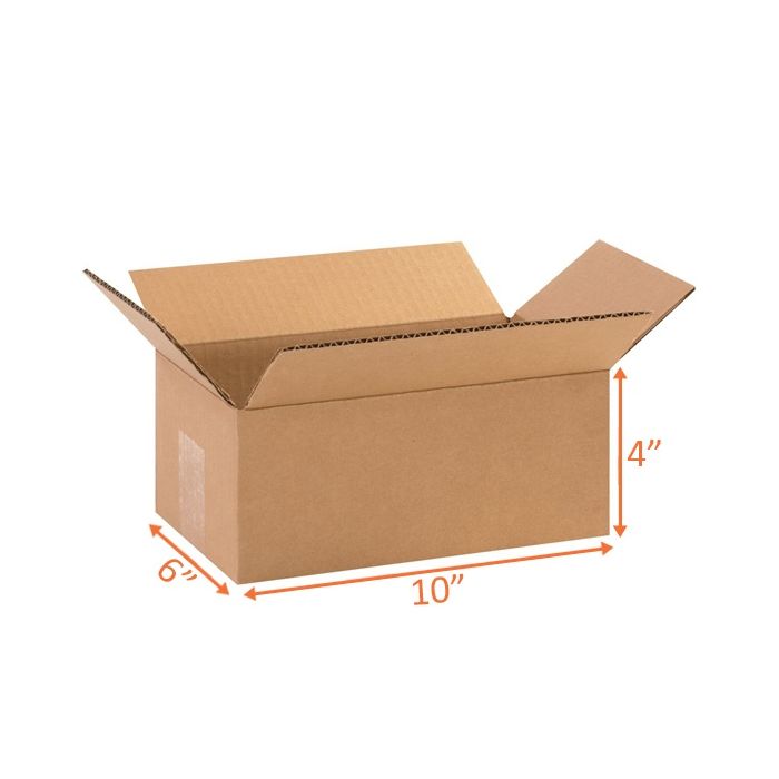 10X6X4 Size Shipping and Packing Box Corrugated