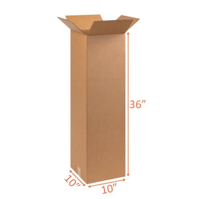 10x10x36 Size Shipping and Packing Box Corrugated