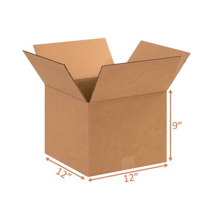 12x12x9 Size Shipping and Packing Box Corrugated