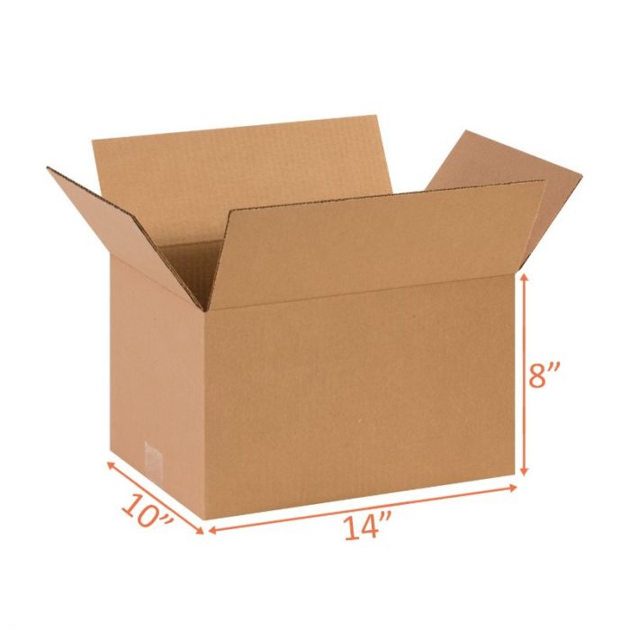 14x10x8 Size Shipping and Packing Box Corrugated