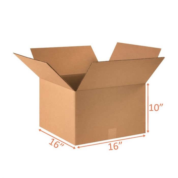 16x16x10 Shipping and Packing Box Corrugated