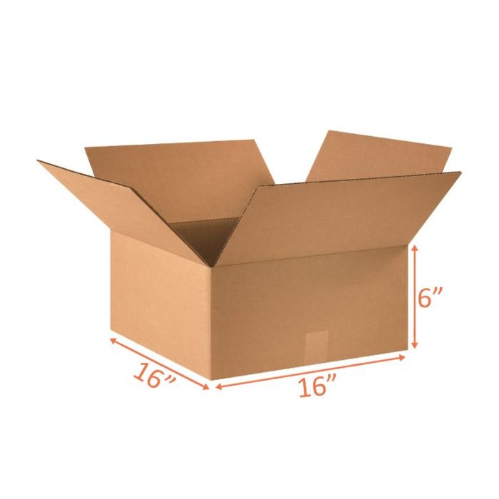 16x16x6 Size Shipping and Packing Box Corrugated