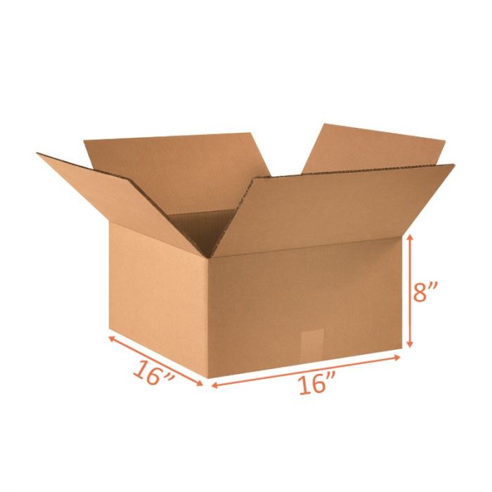 16x16x8 Shipping and Packing Box Corrugated