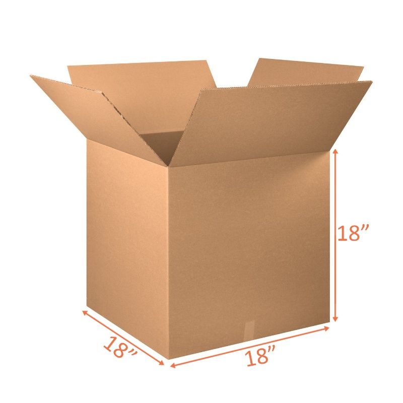 18x18x18 Size Shipping and Packing Box Corrugated