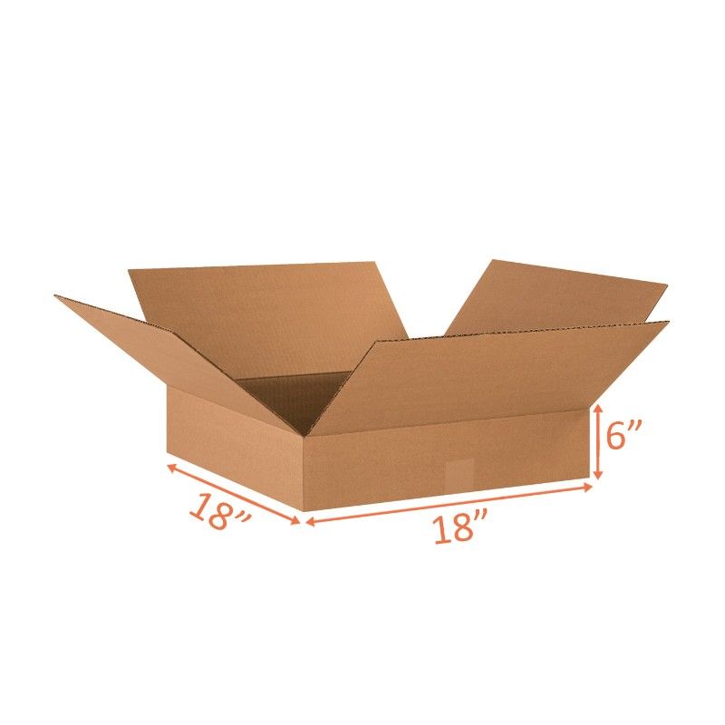 18x18x6 Size Shipping and Packing Box Corrugated