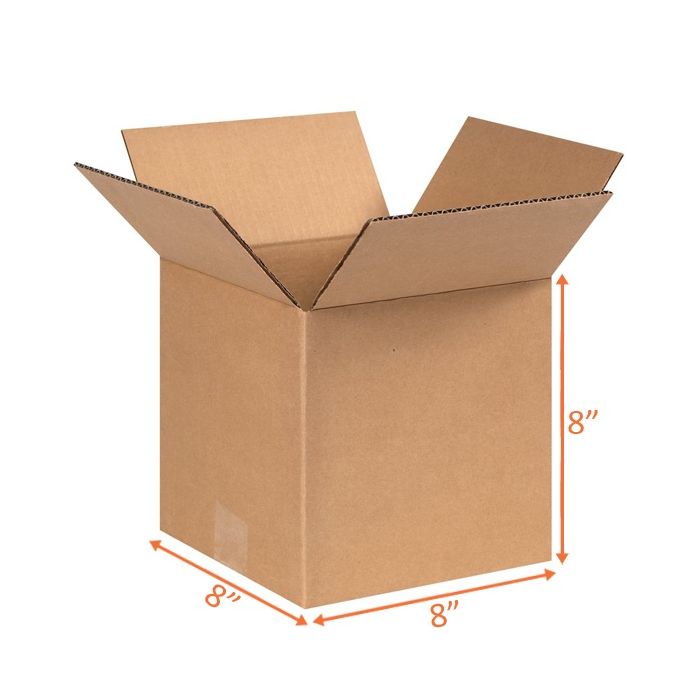8x8x8 Double Wall Size Shipping and Packing Box Corrugated