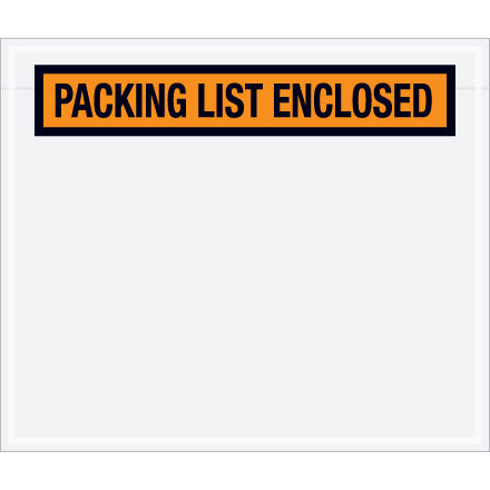 Packing List Enclosed Envelope 4.5 x 5.5 1,000 Count -Place on Pallets, Boxes, and Packages