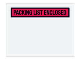 Packing List Enclosed Envelope 7x5.5 1,000 Count- Place on Pallets, Boxes, and Packages