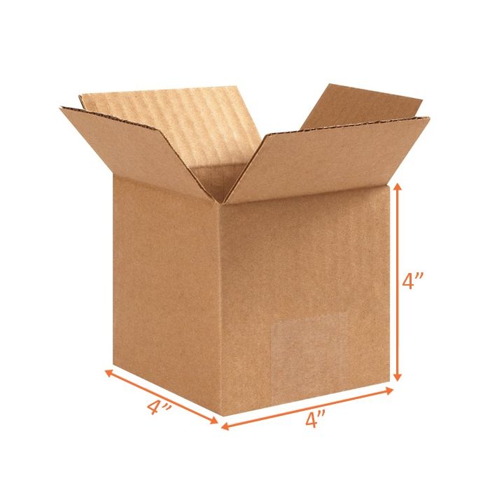 4x4x4 Size Shipping and Packing Box Corrugated
